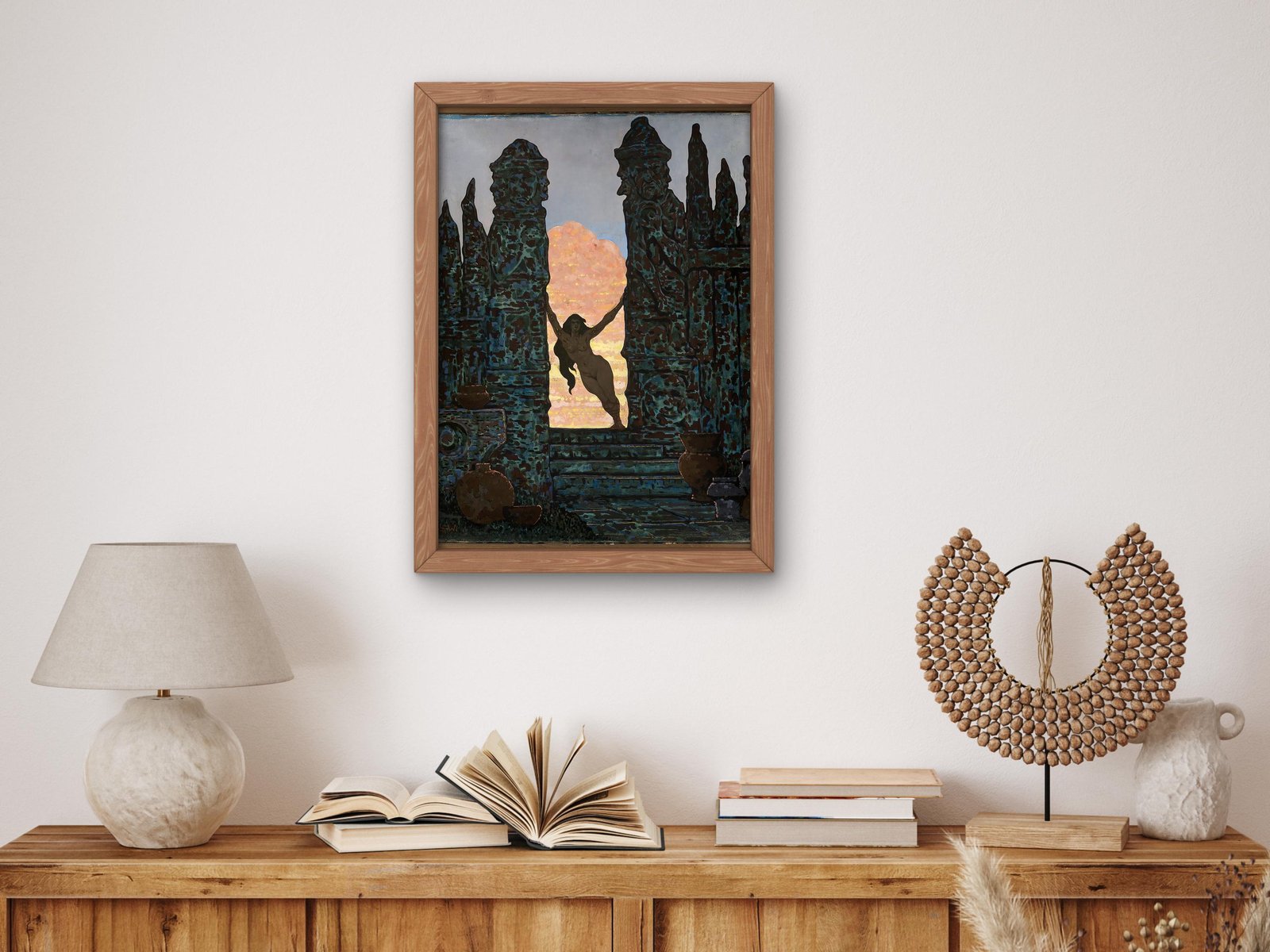 Holy Entrance to the Slavic Mystery Place by Marian Wawrzeniecki, 1920, Art Deco, fine art print