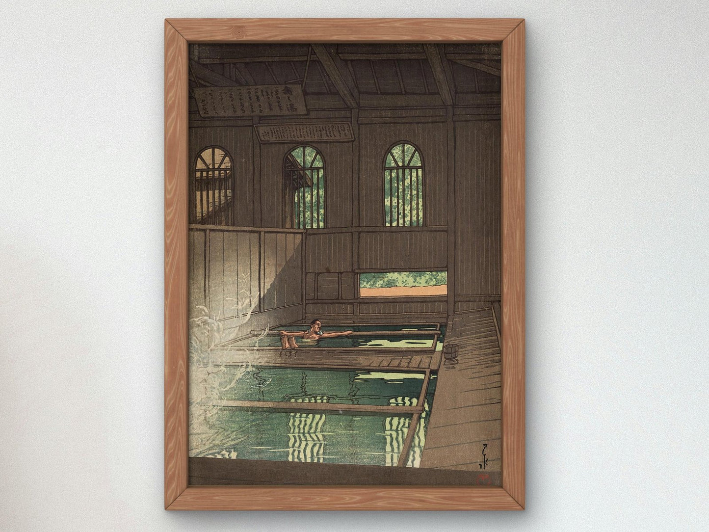 Hoshi Spa in Joshu Province by Kawase Hasui, 1933, Japanese Woodblock Prints, fine art print