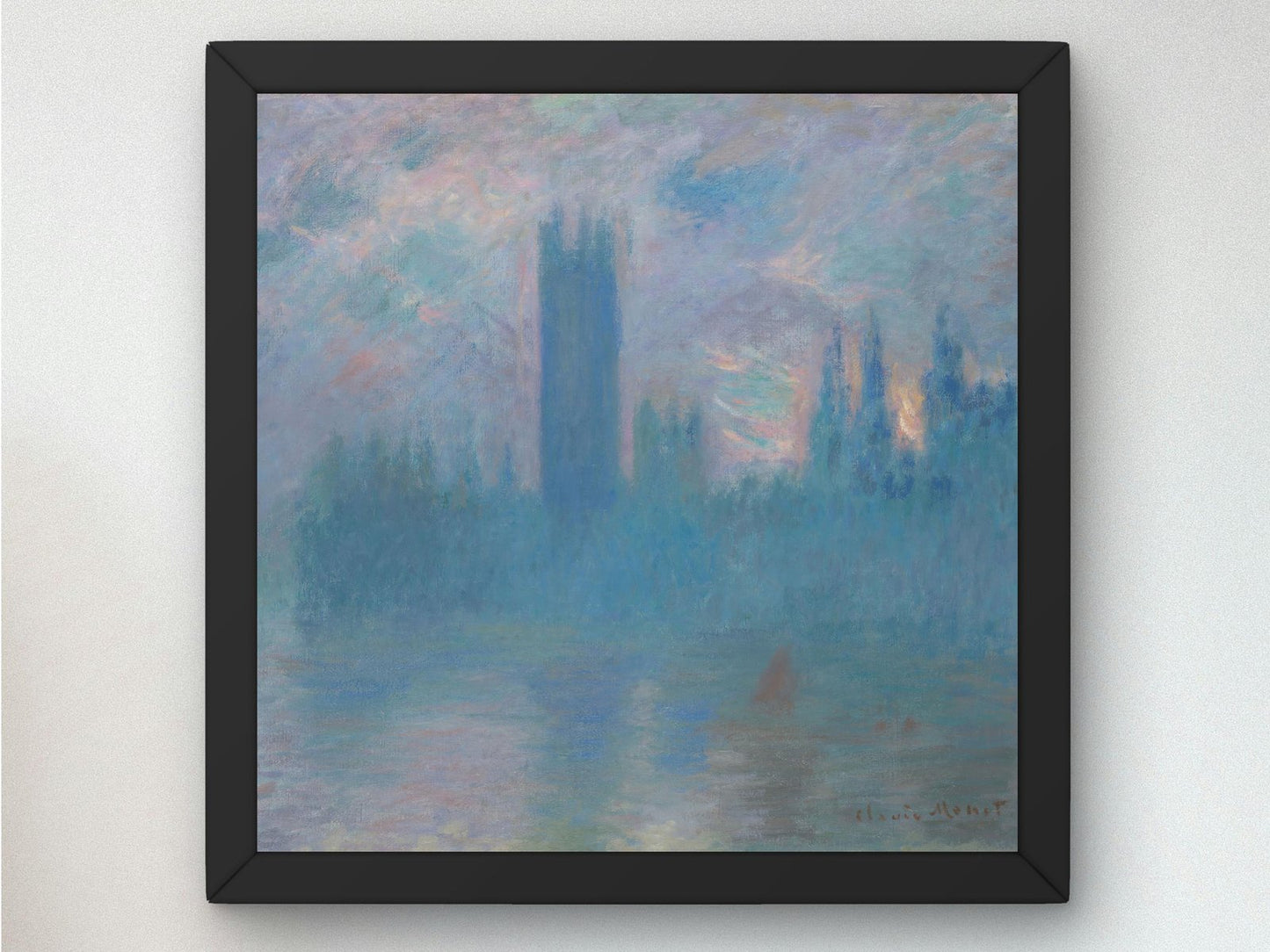 Houses of Parliament London by Claude Monet, 1900, Impressionism, fine art print