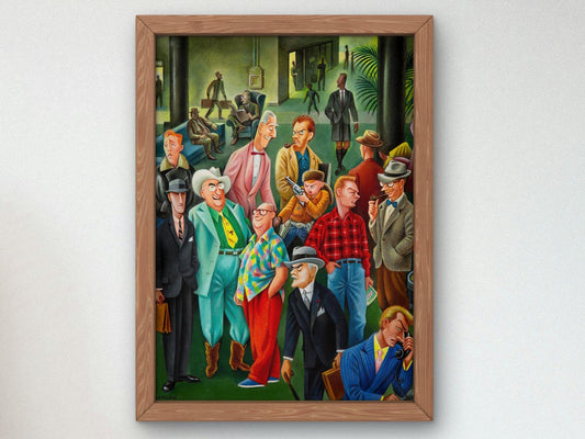 How to Tell Men Apart by Miguel Covarrubias, 1955, Art Deco and American Modernism, fine art print