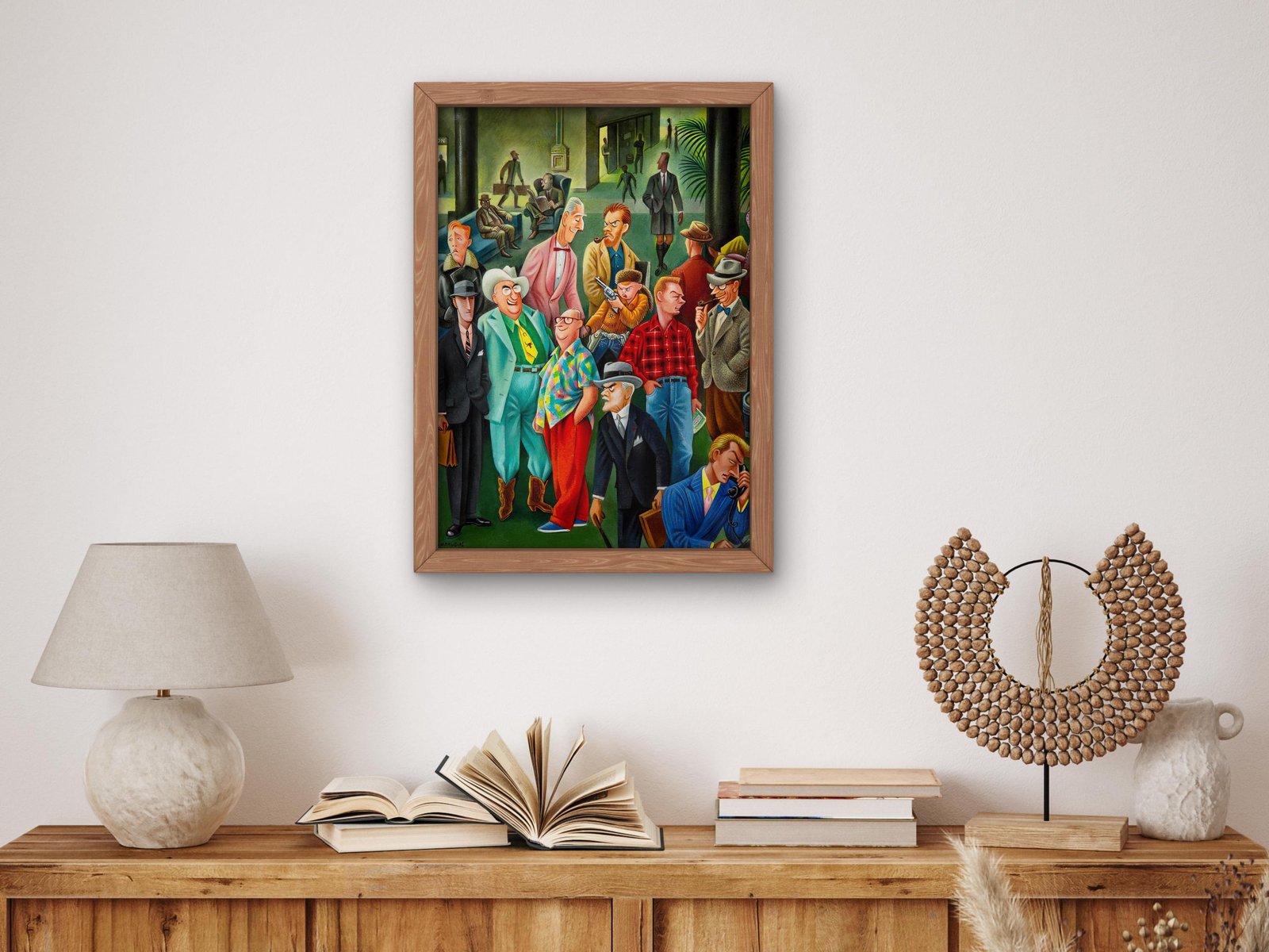 How to Tell Men Apart by Miguel Covarrubias, 1955, Art Deco and American Modernism, fine art print