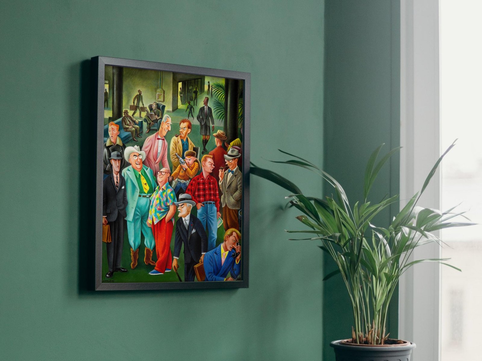 How to Tell Men Apart by Miguel Covarrubias, 1955, Art Deco and American Modernism, fine art print