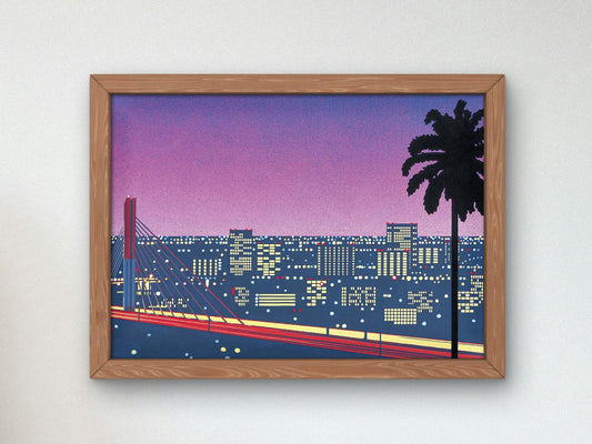Ikkubaru Amusement City by Hiroshi Nagai, 1980, Vintage Ads and Posters, fine art print