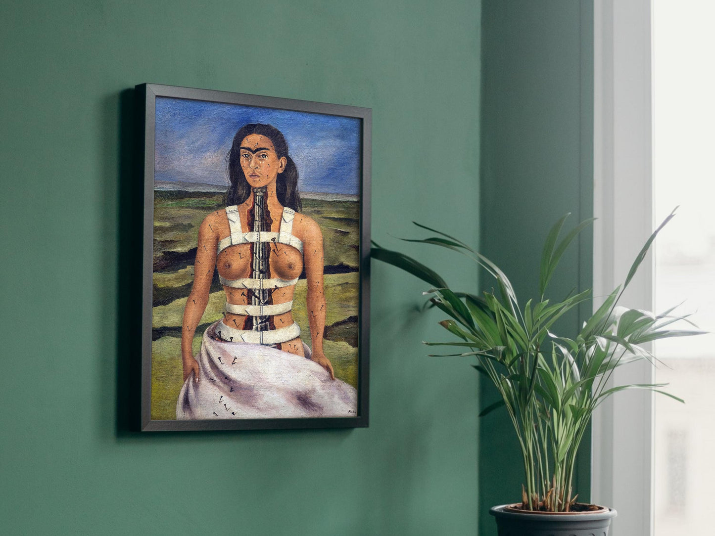 The Broken Column by Frida Kahlo 1944, Art Print, Museum Quality Oil Painting print, home decor wall art, Housewarming Home Gift, Poster