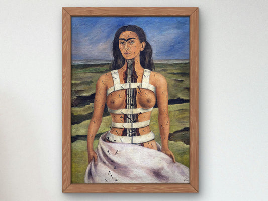 The Broken Column by Frida Kahlo 1944, Art Print, Museum Quality Oil Painting print, home decor wall art, Housewarming Home Gift, Poster