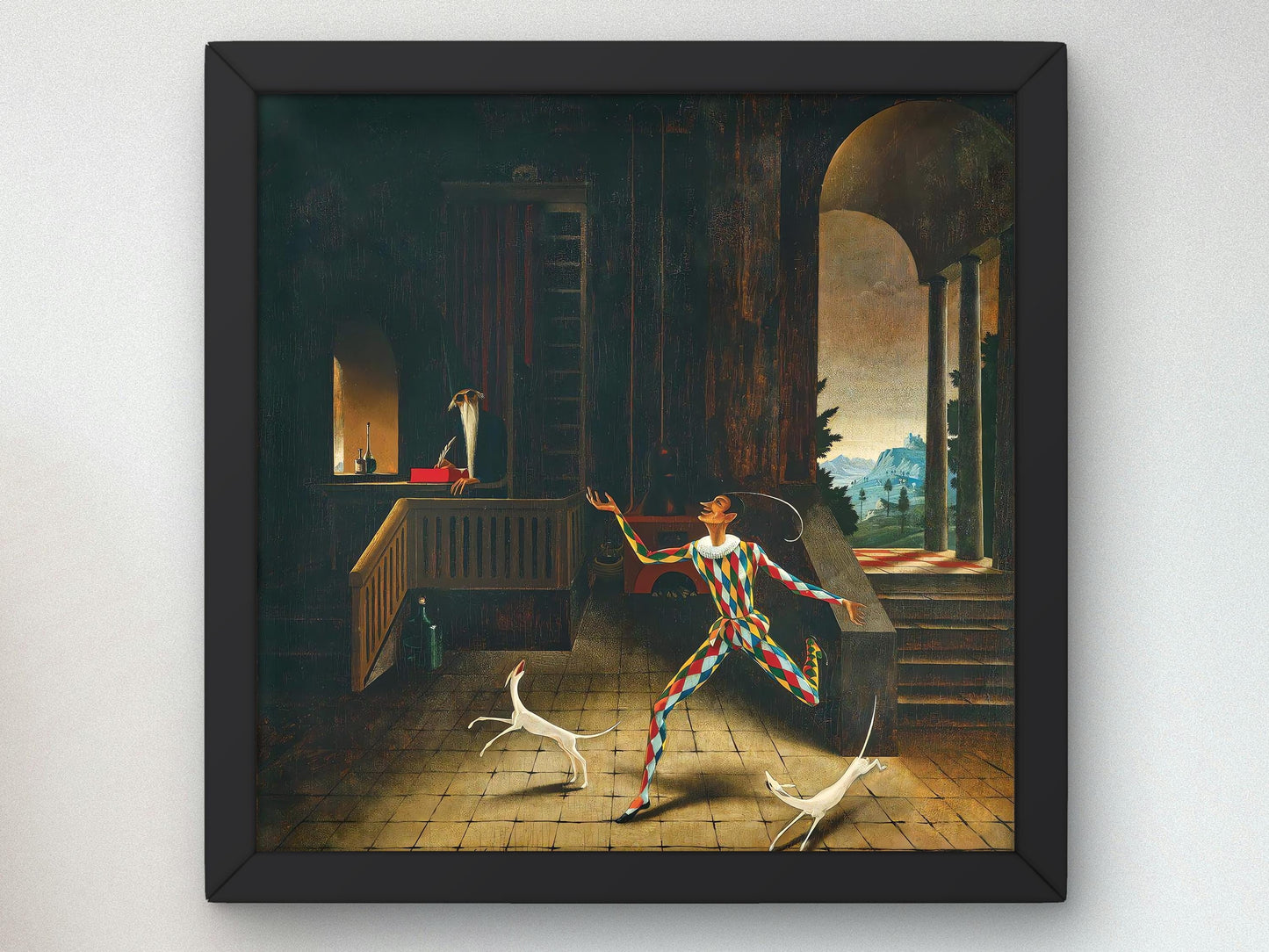 Arlequin by Franz Sedlacek 1927, Museum Quality Oil Painting, Modern Art home decor, wall art