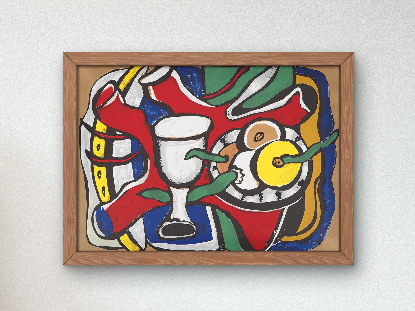 Nature morte aux pommes by Fernand Léger 1948, Art, Museum Quality Oil Painting, Modern Art home decor wall art Housewarming