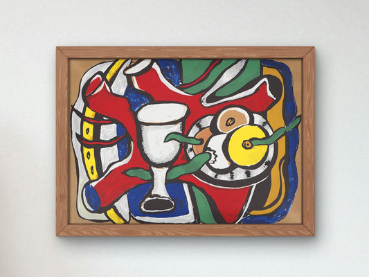 Nature morte aux pommes by Fernand Léger 1948, Art, Museum Quality Oil Painting, Modern Art home decor wall art Housewarming