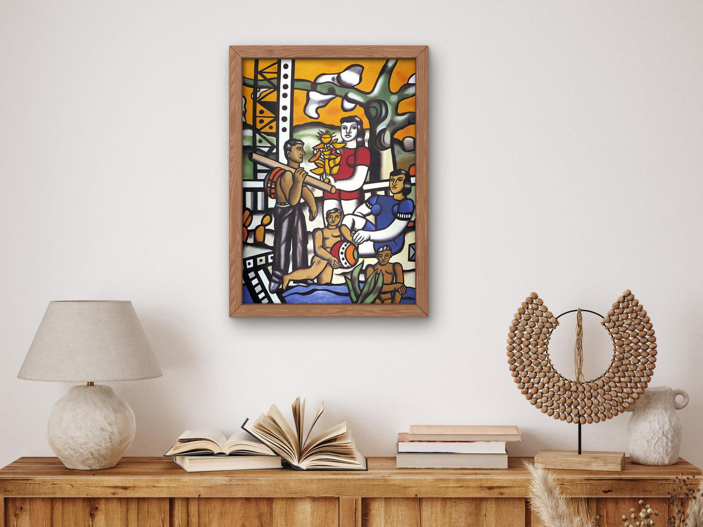 The Camper by Fernand Léger, 1954, Art, Museum Quality Oil Painting, Modern Art home decor, wall art Gift Housewarming