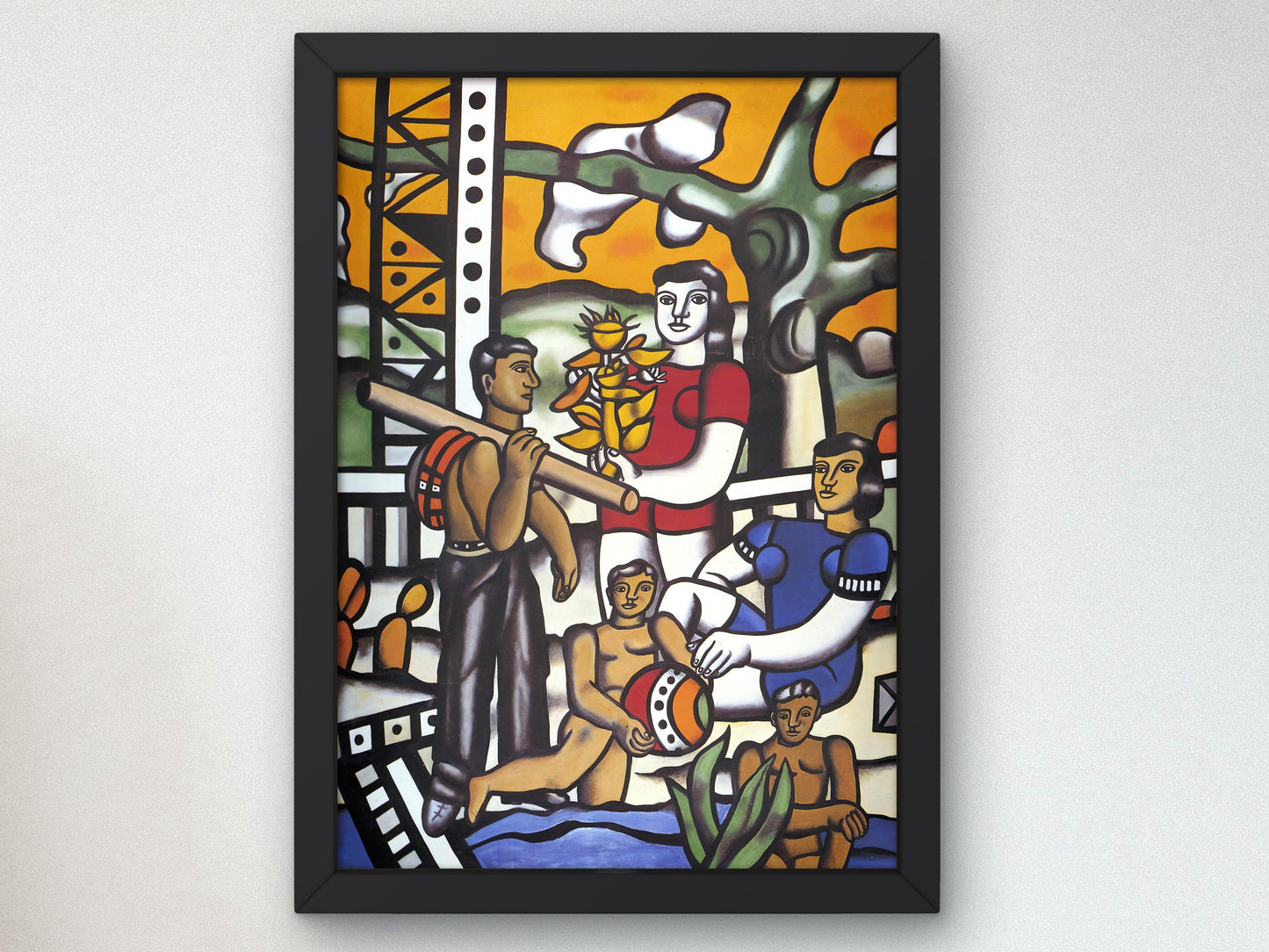 The Camper by Fernand Léger, 1954, Art, Museum Quality Oil Painting, Modern Art home decor, wall art Gift Housewarming