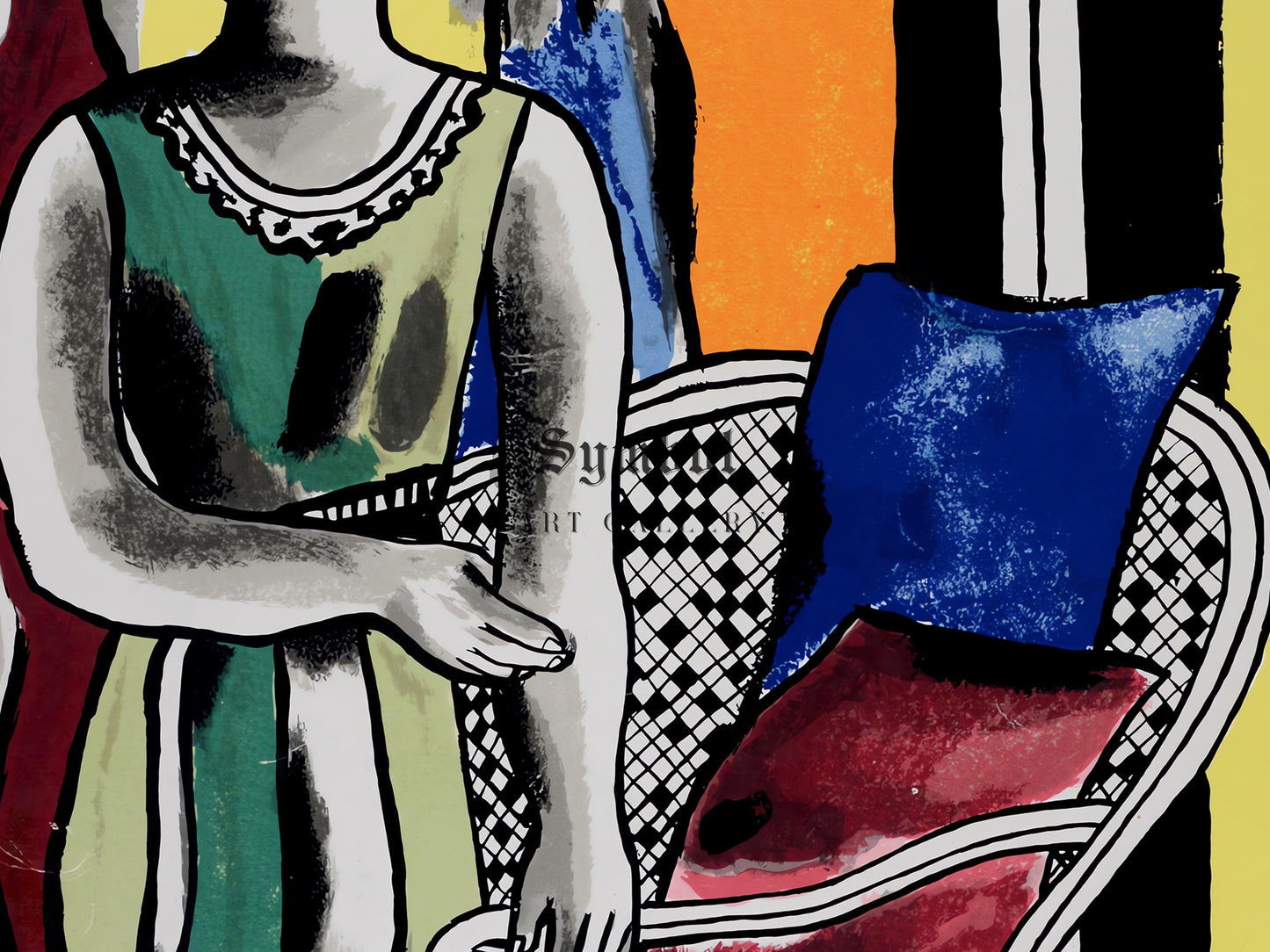 Woman in an Armchair by Fernand Leger, 1953, Art, Museum Quality Oil Painting, Modern Art home decor, wall art Gift Housewarming