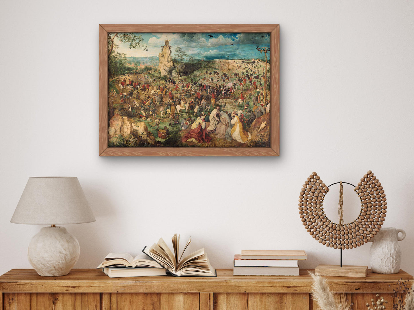 The Procession to Calvary by Pieter Brueghel l'Ancien 1564, Museum Quality Oil Painting, Classical Art Poster, home decor, Housewarming art Gift