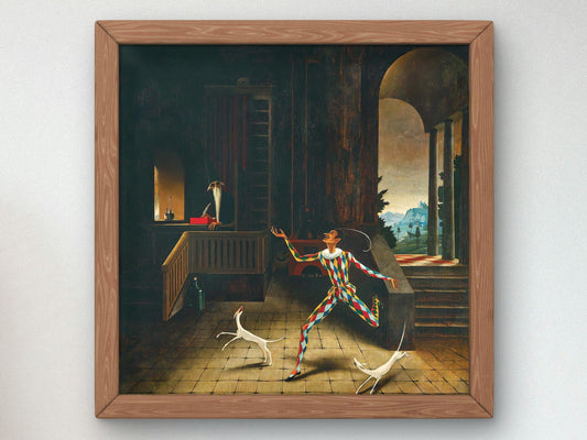 Arlequin by Franz Sedlacek 1927, Museum Quality Oil Painting, Modern Art home decor, wall art