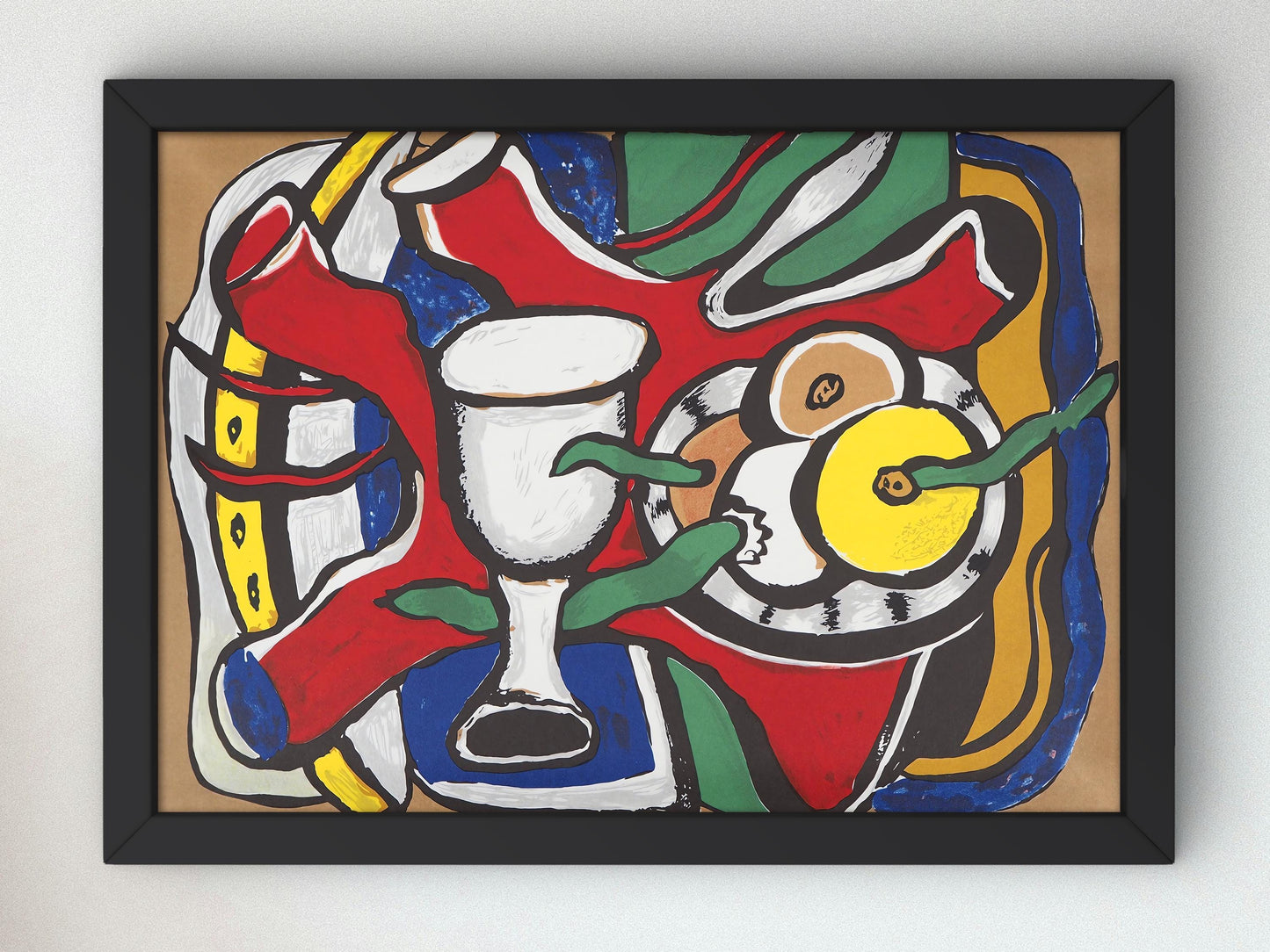 Nature morte aux pommes by Fernand Léger 1948, Art, Museum Quality Oil Painting, Modern Art home decor wall art Housewarming