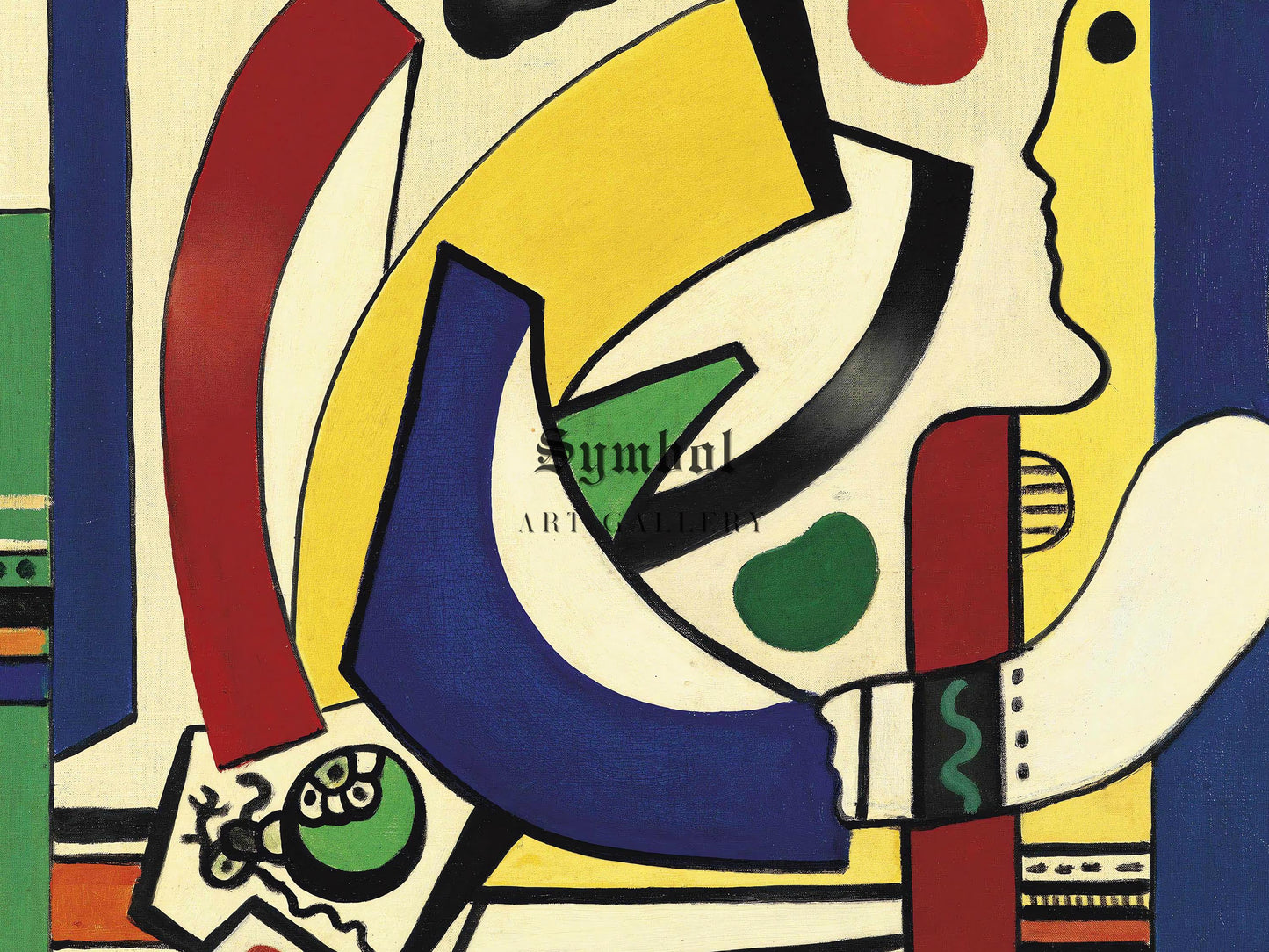 Still Life with Melon by Fernand Léger 1924, Art, Museum Quality Oil Painting, Modern Art home decor wall art, Gift Housewarming