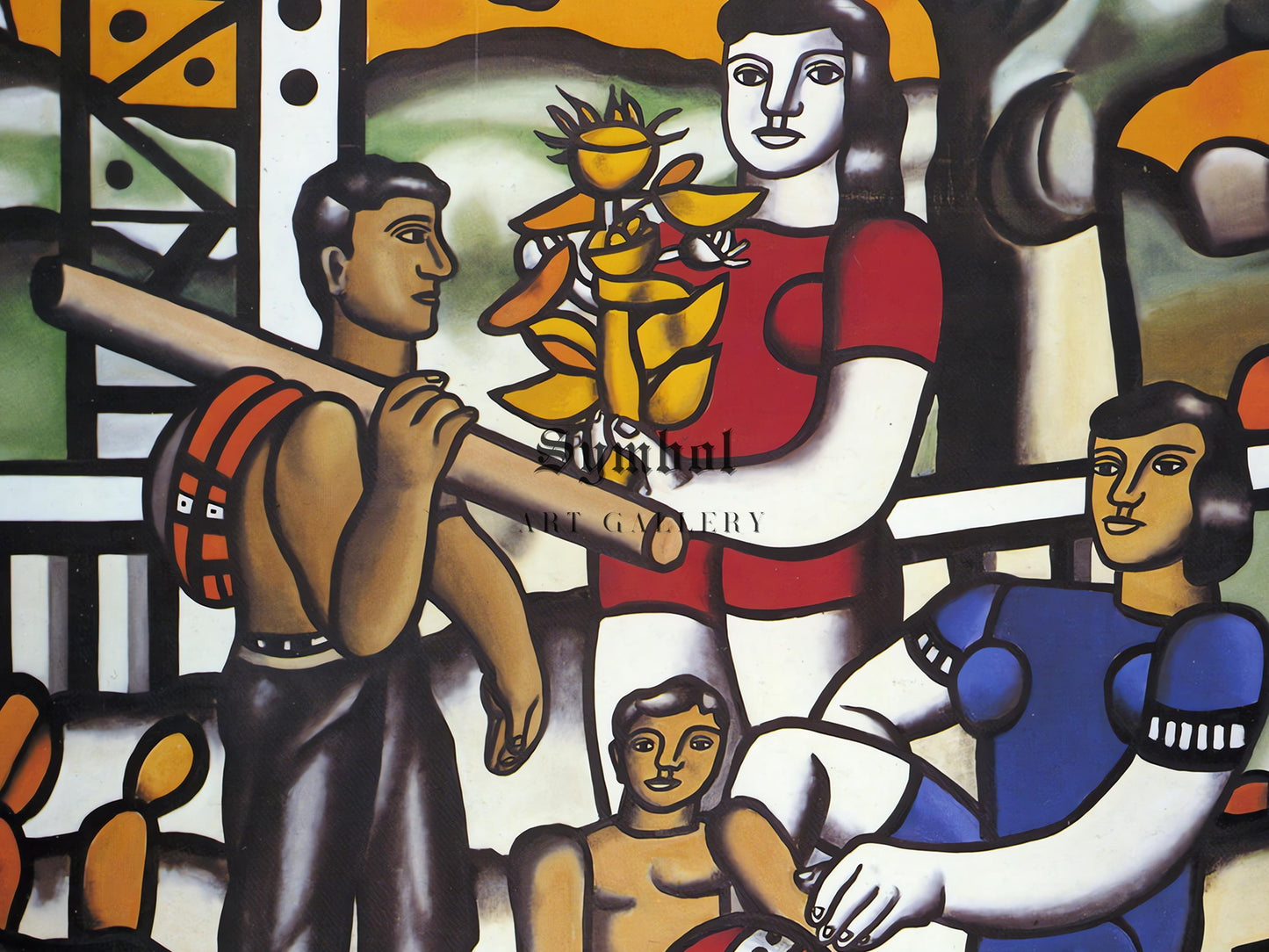 The Camper by Fernand Léger, 1954, Art, Museum Quality Oil Painting, Modern Art home decor, wall art Gift Housewarming