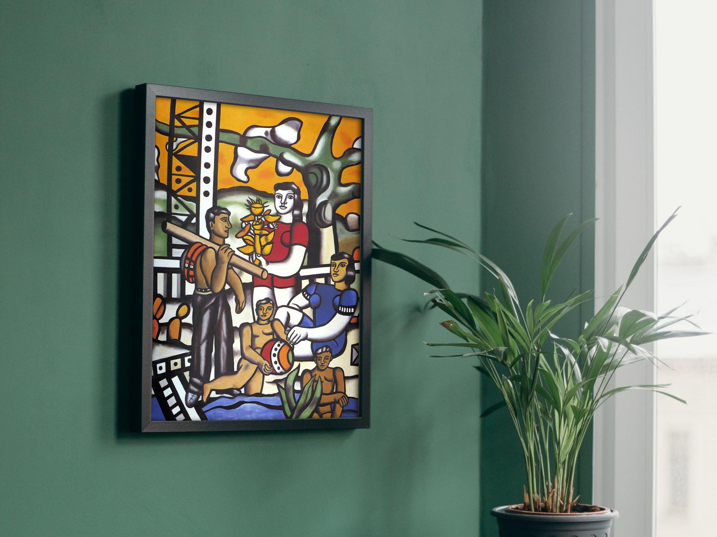 The Camper by Fernand Léger, 1954, Art, Museum Quality Oil Painting, Modern Art home decor, wall art Gift Housewarming