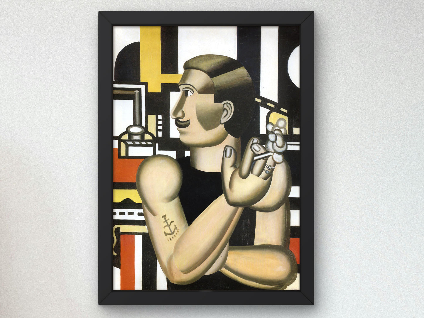 The Mechanic by Fernand Leger 1919, Art, Museum Quality Oil Painting, Modern Art home decor, wall art Gift Housewarming