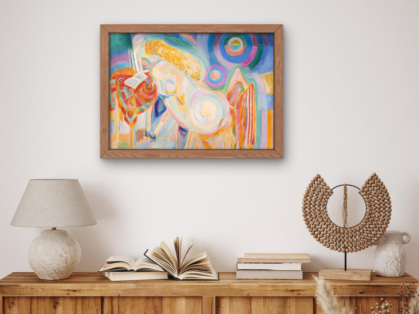 Femme nue lisant by Robert Delaunay 1920, Museum Quality Print, Modern art, home Deco Wall art Poster Housewarming art Gift