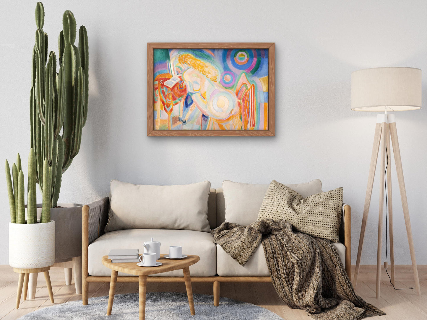 Femme nue lisant by Robert Delaunay 1920, Museum Quality Print, Modern art, home Deco Wall art Poster Housewarming art Gift