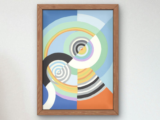 Rythme III by Robert Delaunay 1938, Museum Quality Print, Modern art, home Deco Wall art Poster Housewarming art Gift