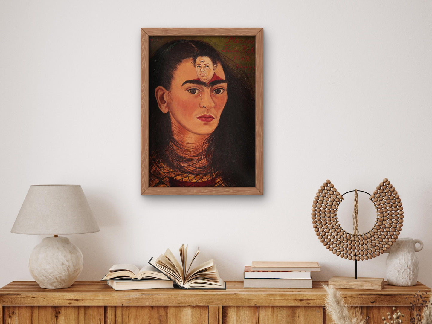 Diego and I by Frida Kahlo 1949, Museum Quality Print, Modern art, home Deco Wall art Poster Housewarming art Gift