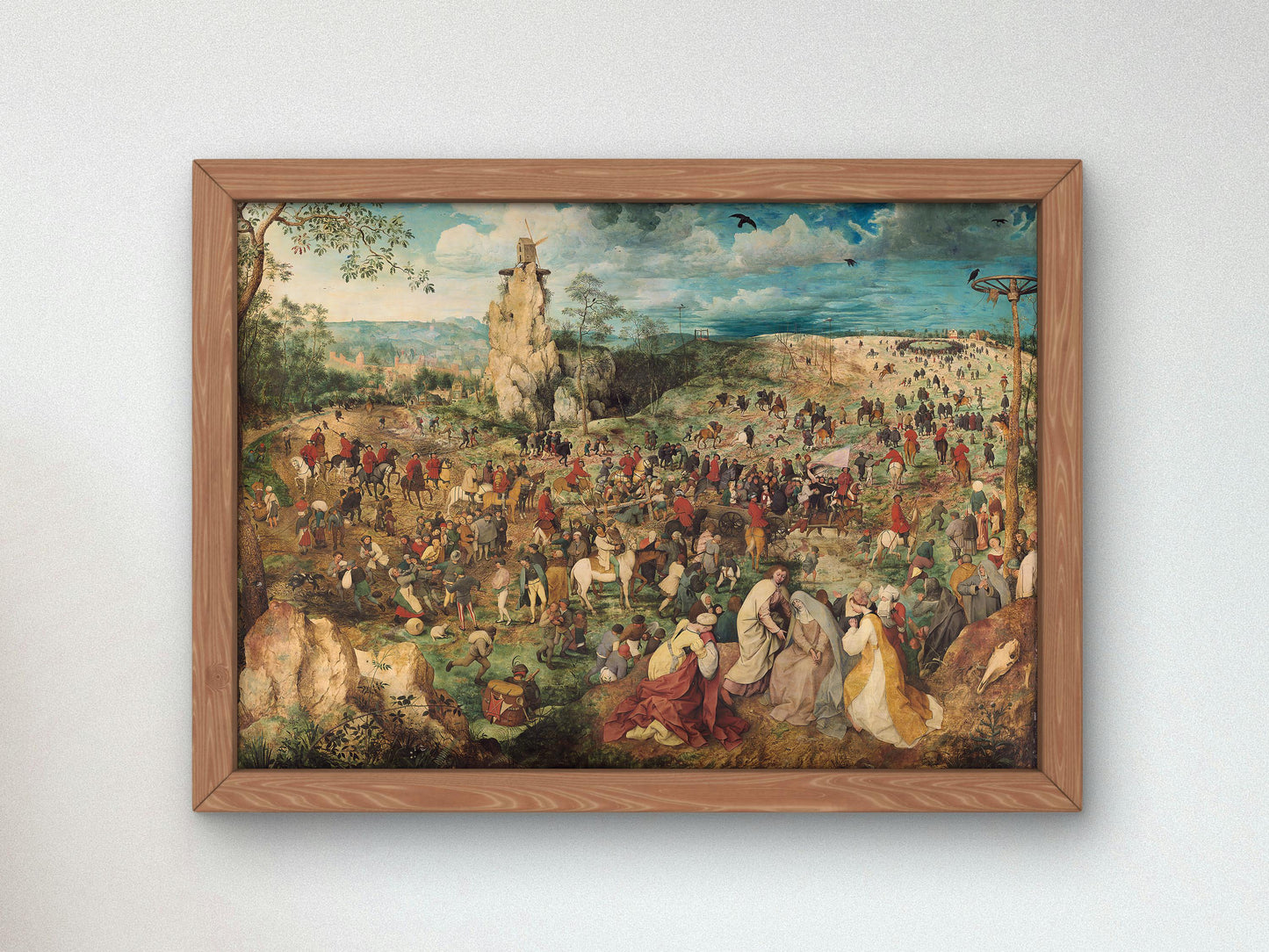 The Procession to Calvary by Pieter Brueghel l'Ancien 1564, Museum Quality Oil Painting, Classical Art Poster, home decor, Housewarming art Gift
