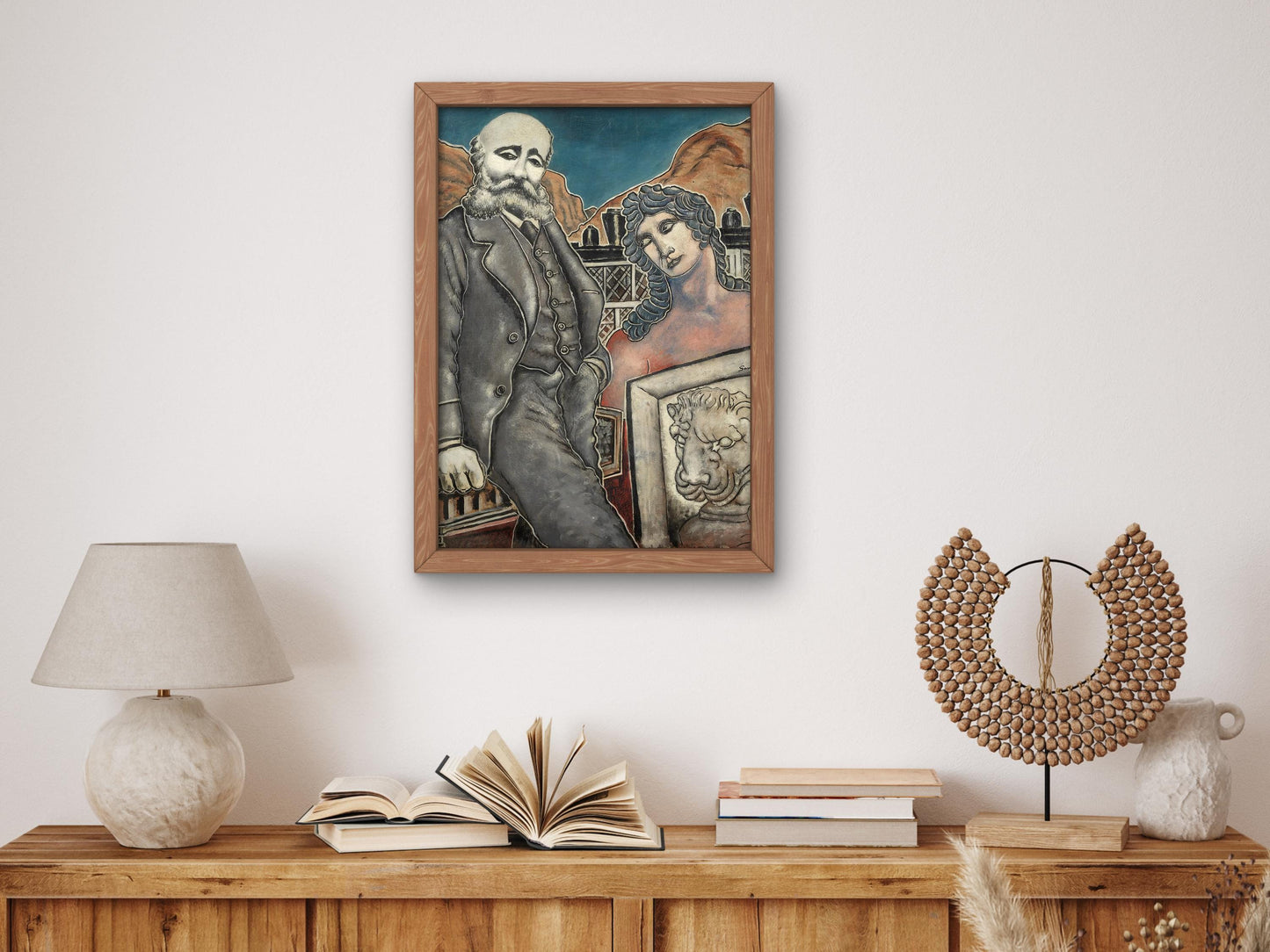 Family of Lions by Alberto Savinio 1927, Museum Quality Print, Modern art, home Deco Wall art Poster Housewarming art Gift