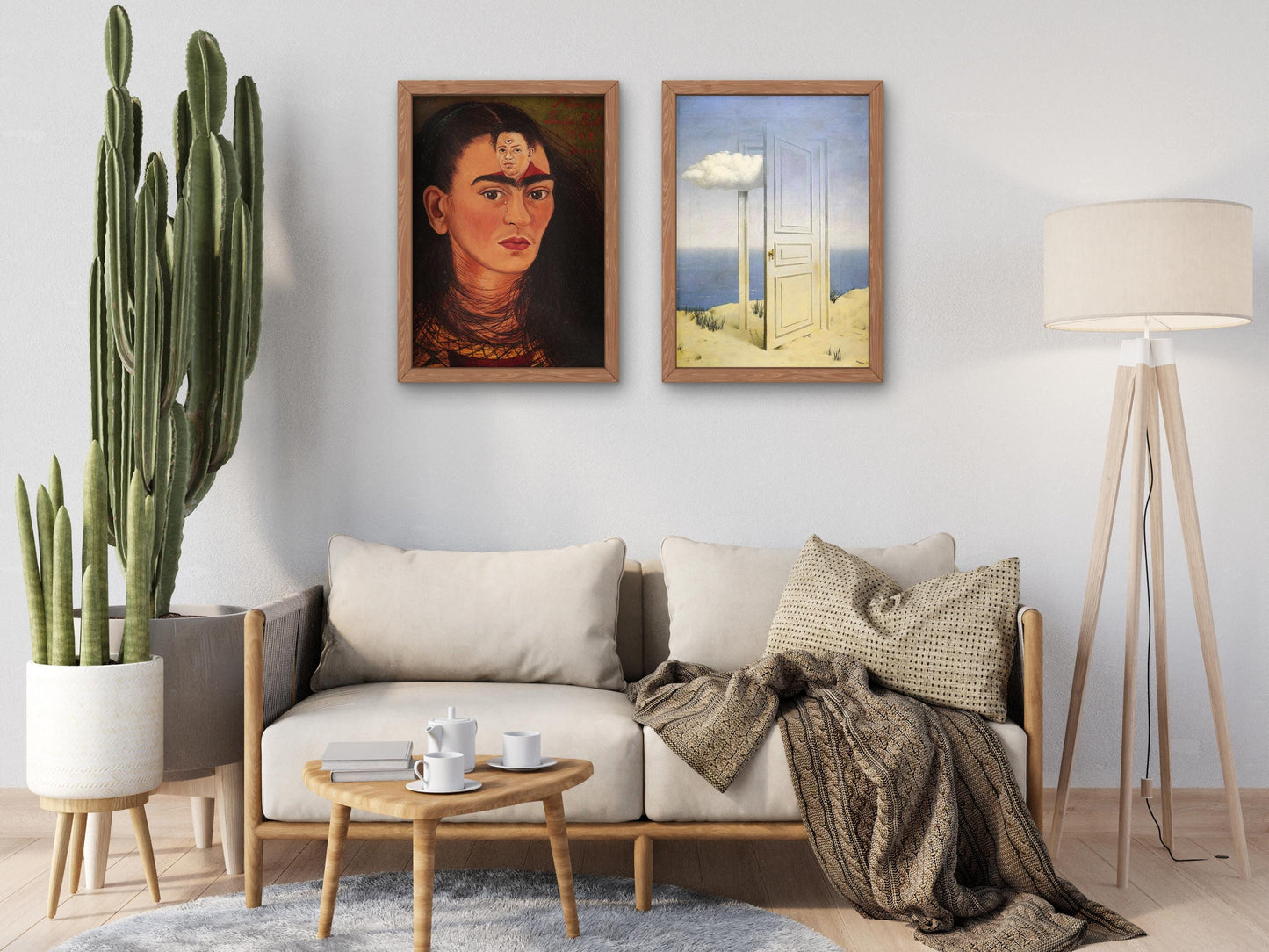 Diego and I by Frida Kahlo 1949, Museum Quality Print, Modern art, home Deco Wall art Poster Housewarming art Gift