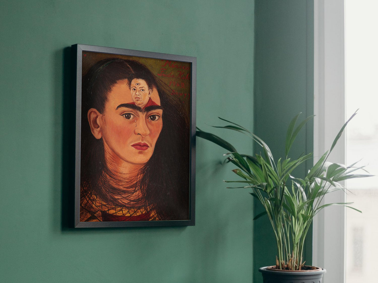 Diego and I by Frida Kahlo 1949, Museum Quality Print, Modern art, home Deco Wall art Poster Housewarming art Gift