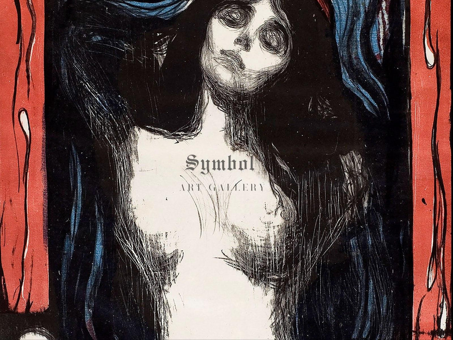 Madonna by Edvard Munch 1895, Museum Quality Oil Painting Print, Expressionism art, Modern Art, Housewarming Wall art Gift