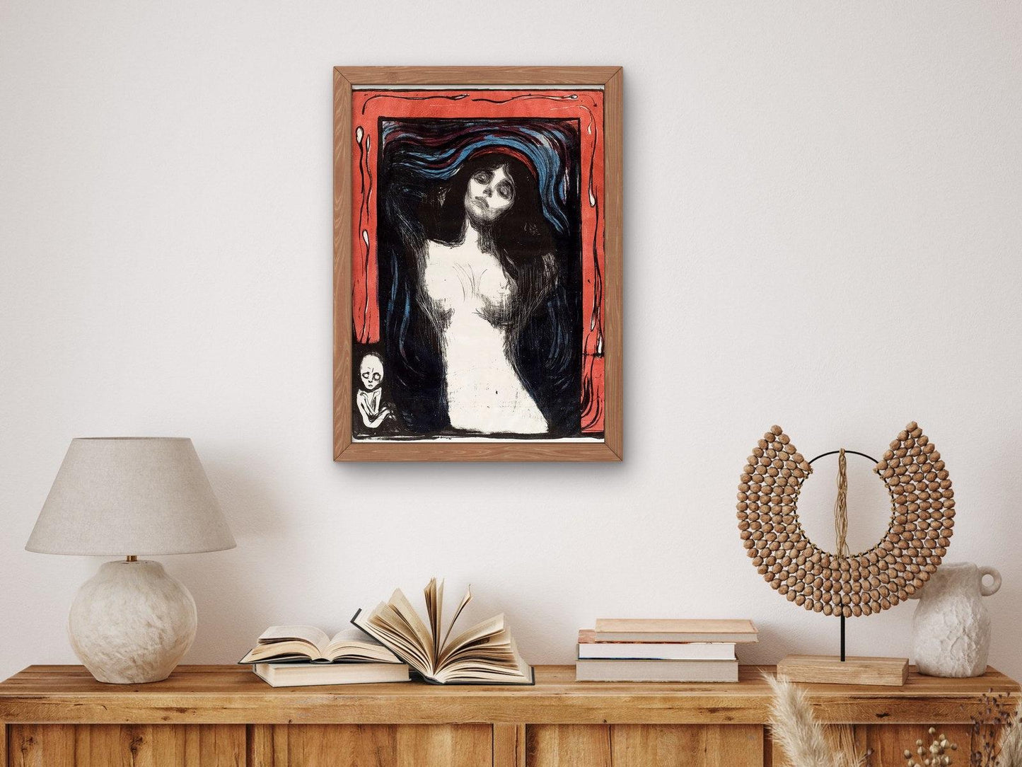 Madonna by Edvard Munch 1895, Museum Quality Oil Painting Print, Expressionism art, Modern Art, Housewarming Wall art Gift