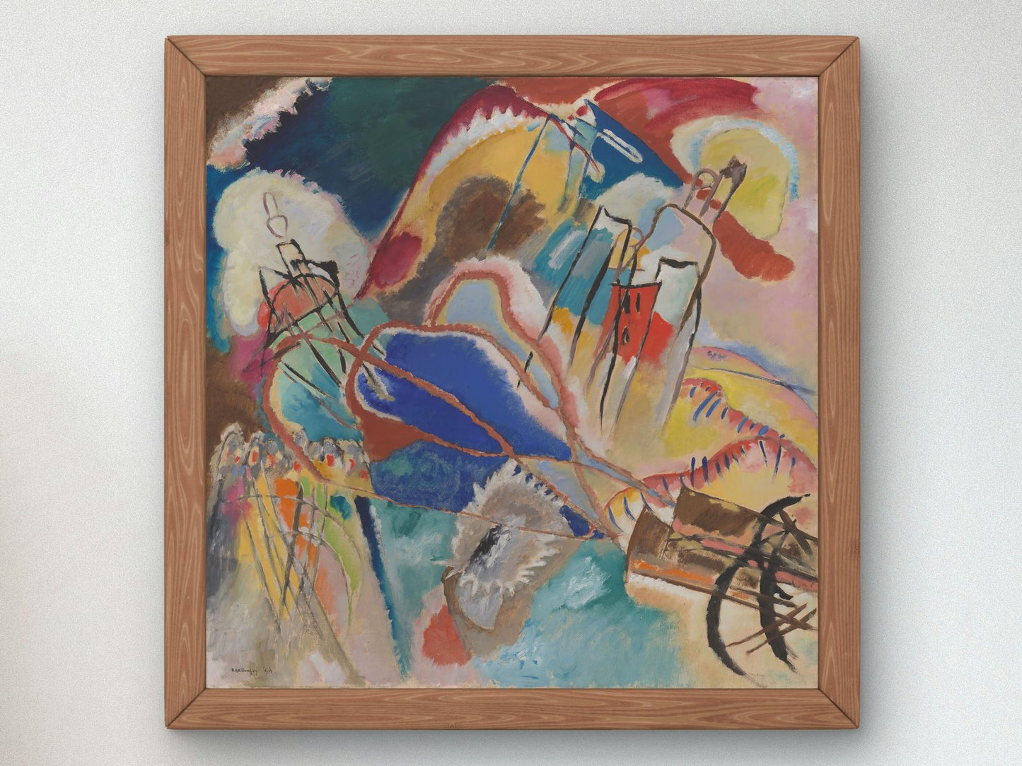 Improvisation No 30 Cannons by Vasily Kandinsky, 1913, Cubism and Abstract Art, fine art print