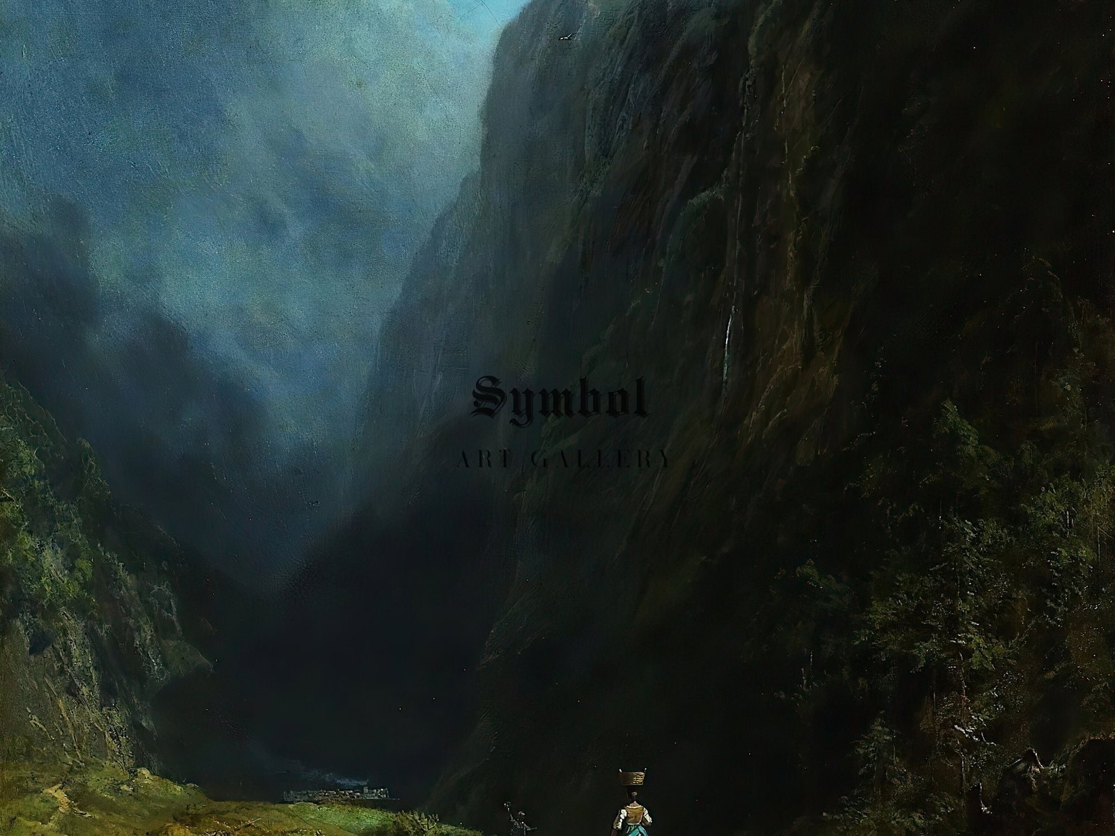 In the Alpine High Valley by Carl Spitzweg, 1871, Romanticism and Classical Landscapes, fine art print