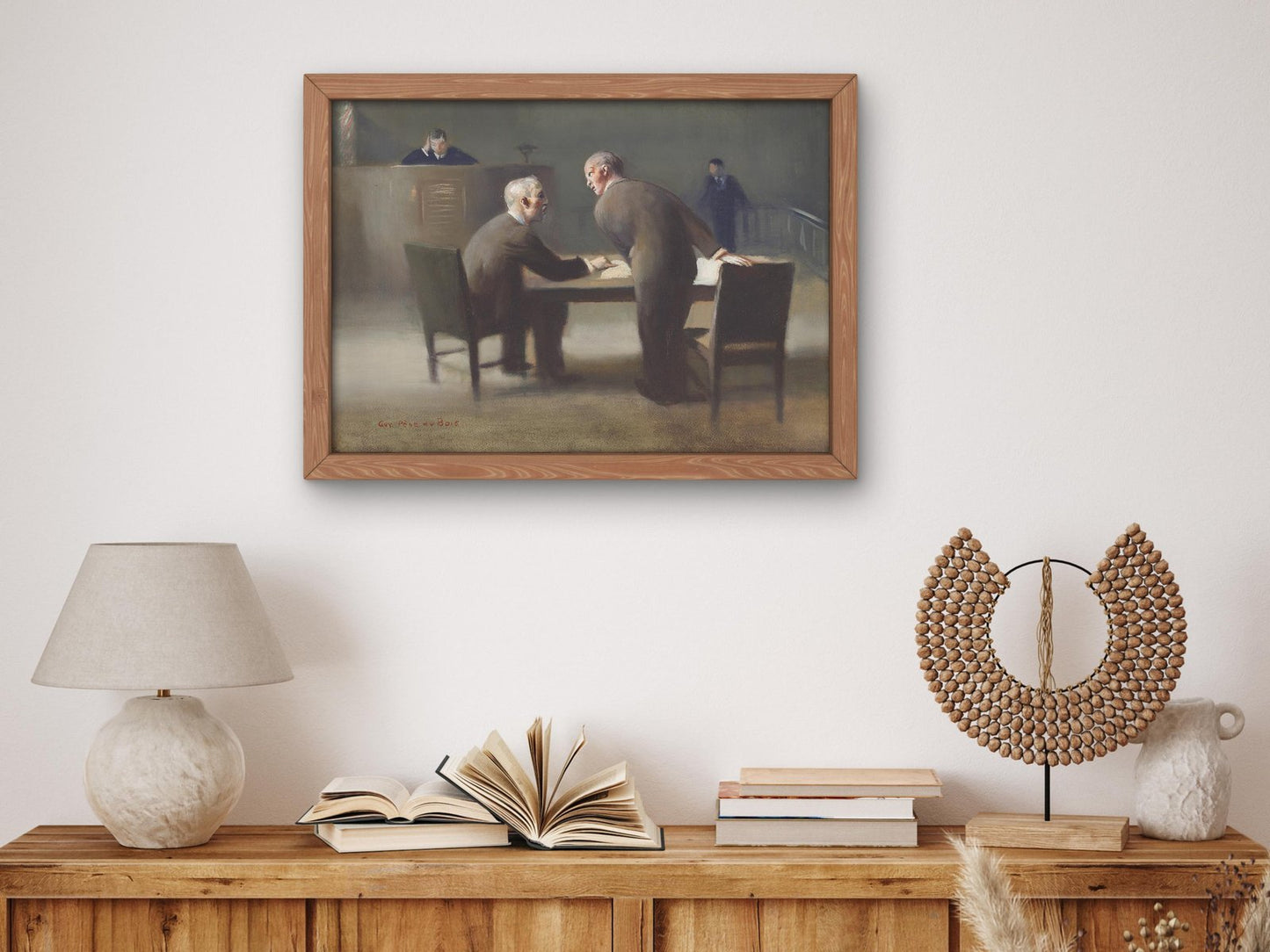 In the Courtroom by Guy Pene du Bois, 1940, Art Deco and American Modernism, fine art print