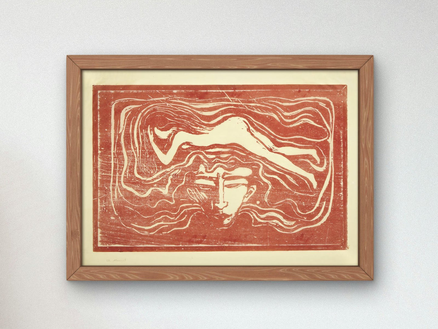 In the Man's Brain by Edvard Munch, 1897, Expressionism, fine art print