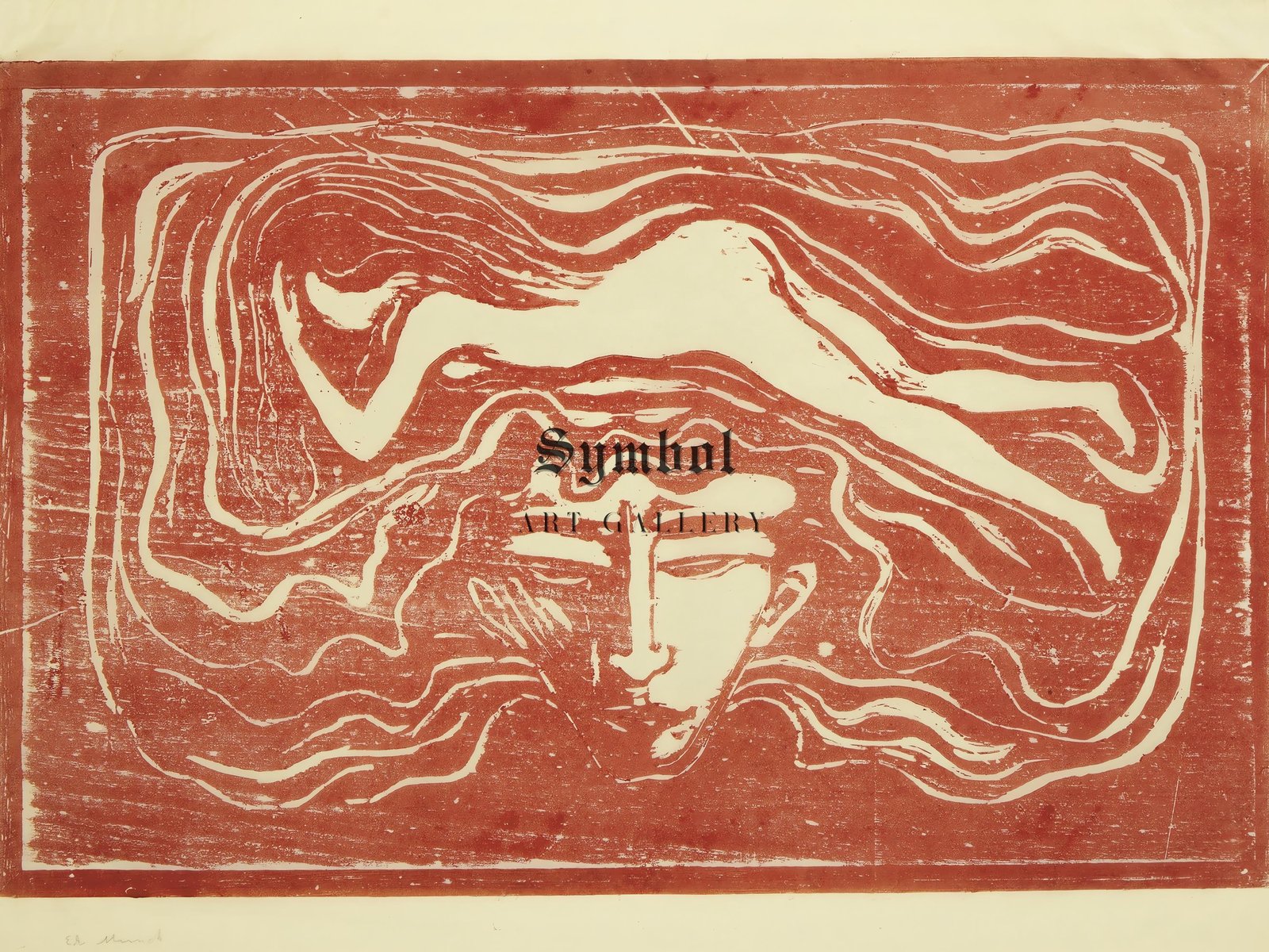 In the Man's Brain by Edvard Munch, 1897, Expressionism, fine art print