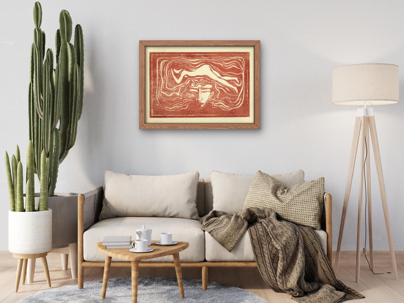 In the Man's Brain by Edvard Munch, 1897, Expressionism, fine art print