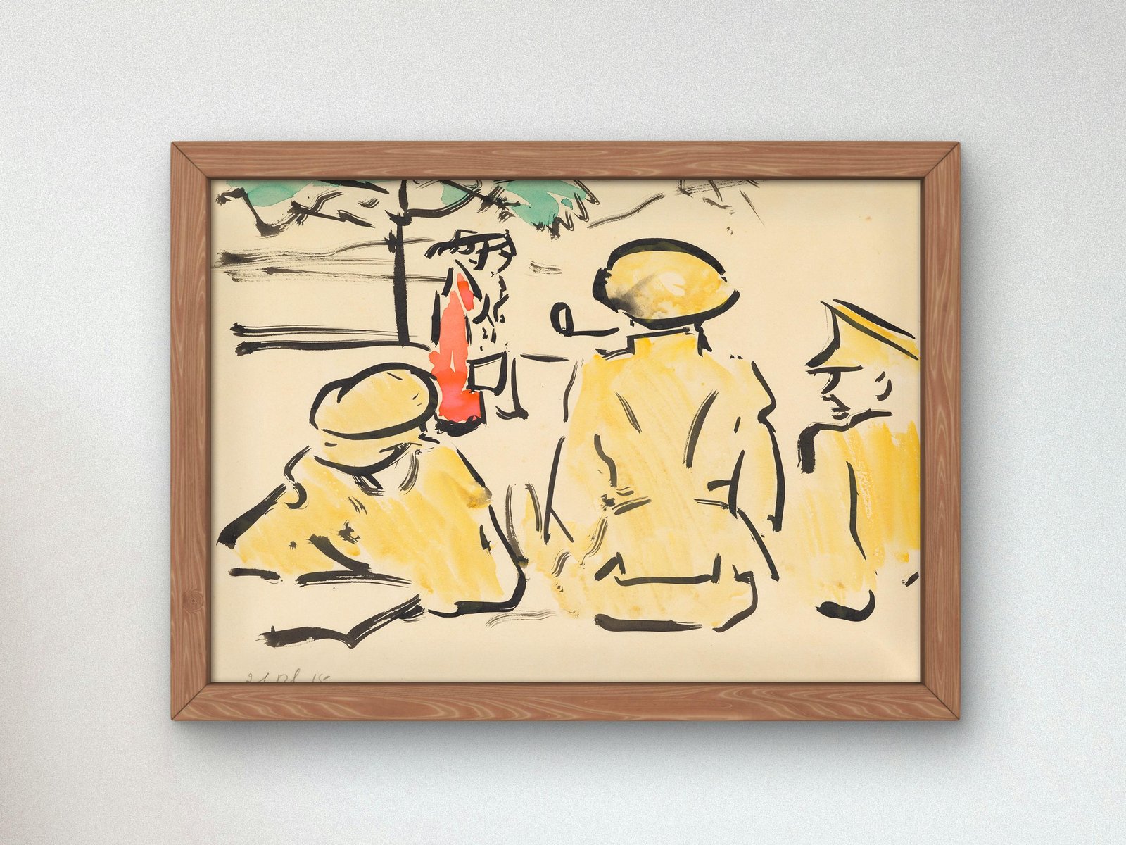 In the Park Sylvan by Francis Cadell, 1915, Art Deco and American Modernism, fine art print