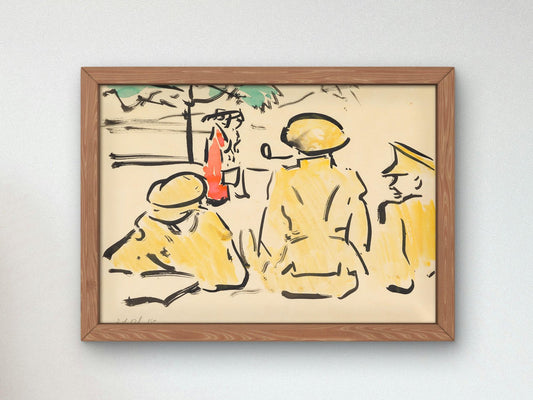 In the Park Sylvan by Francis Cadell, 1915, Art Deco and American Modernism, fine art print