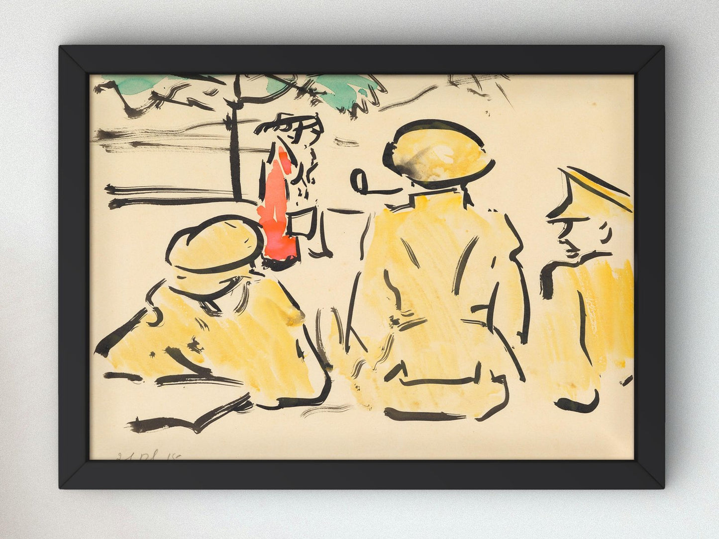 In the Park Sylvan by Francis Cadell, 1915, Art Deco and American Modernism, fine art print