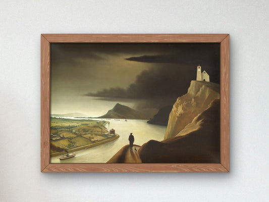 Industrial Landscape by Franz Sedlacek, 1934, Art Deco and American Modernism, fine art print