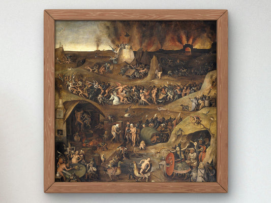 Inferno by Pieter Huys, 1570, Baroque and Chiaroscuro, fine art print