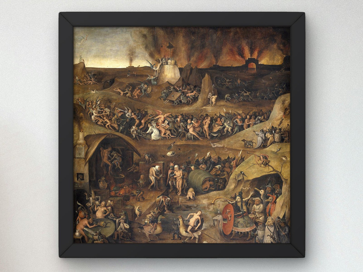 Inferno by Pieter Huys, 1570, Baroque and Chiaroscuro, fine art print