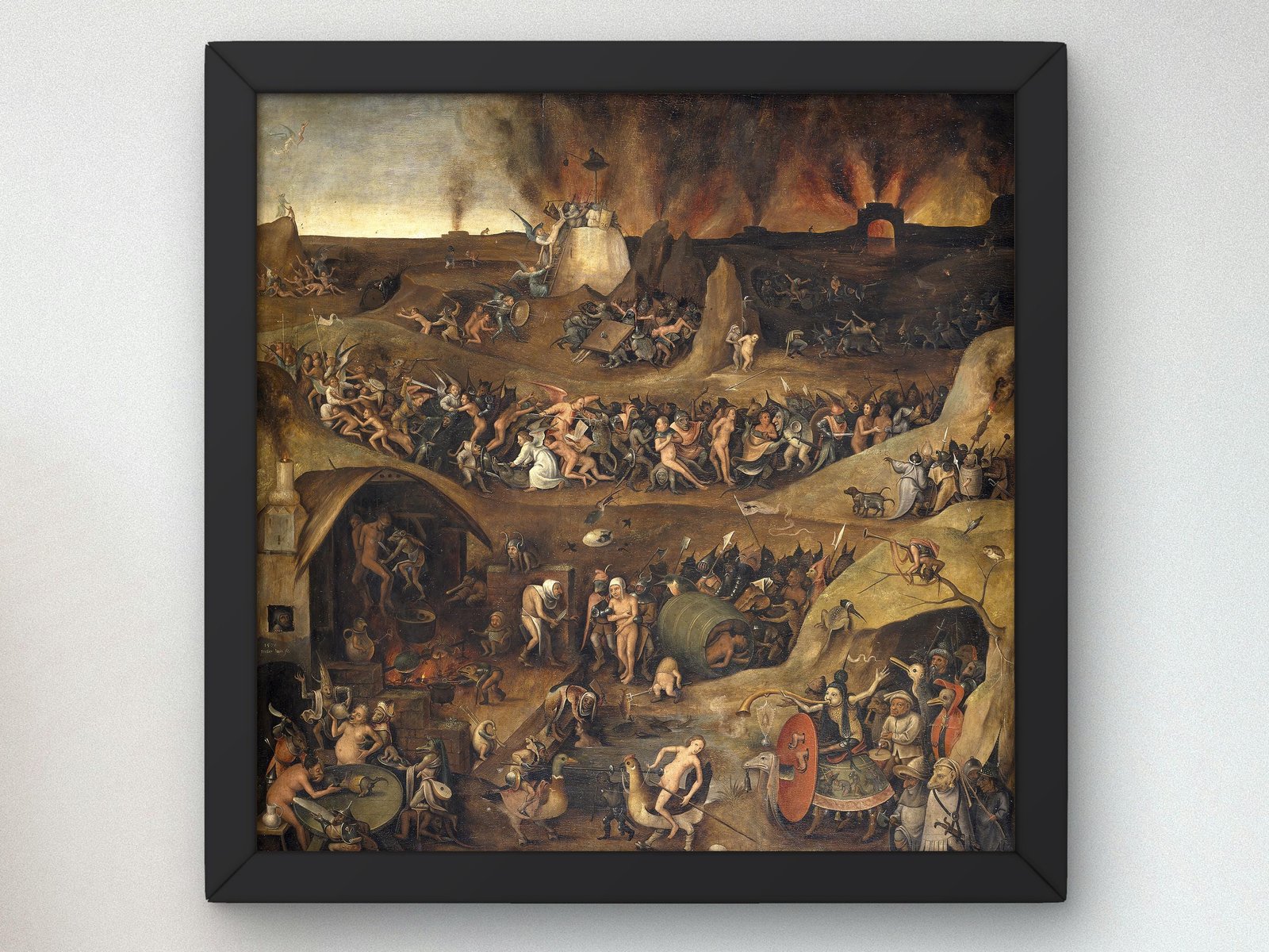 Inferno by Pieter Huys, 1570, Baroque and Chiaroscuro, fine art print