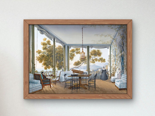 Interior in the Naryshkin Palace of Miskhor by Carlo Bossoli, 1842, Romanticism and Classical Landscapes, fine art print
