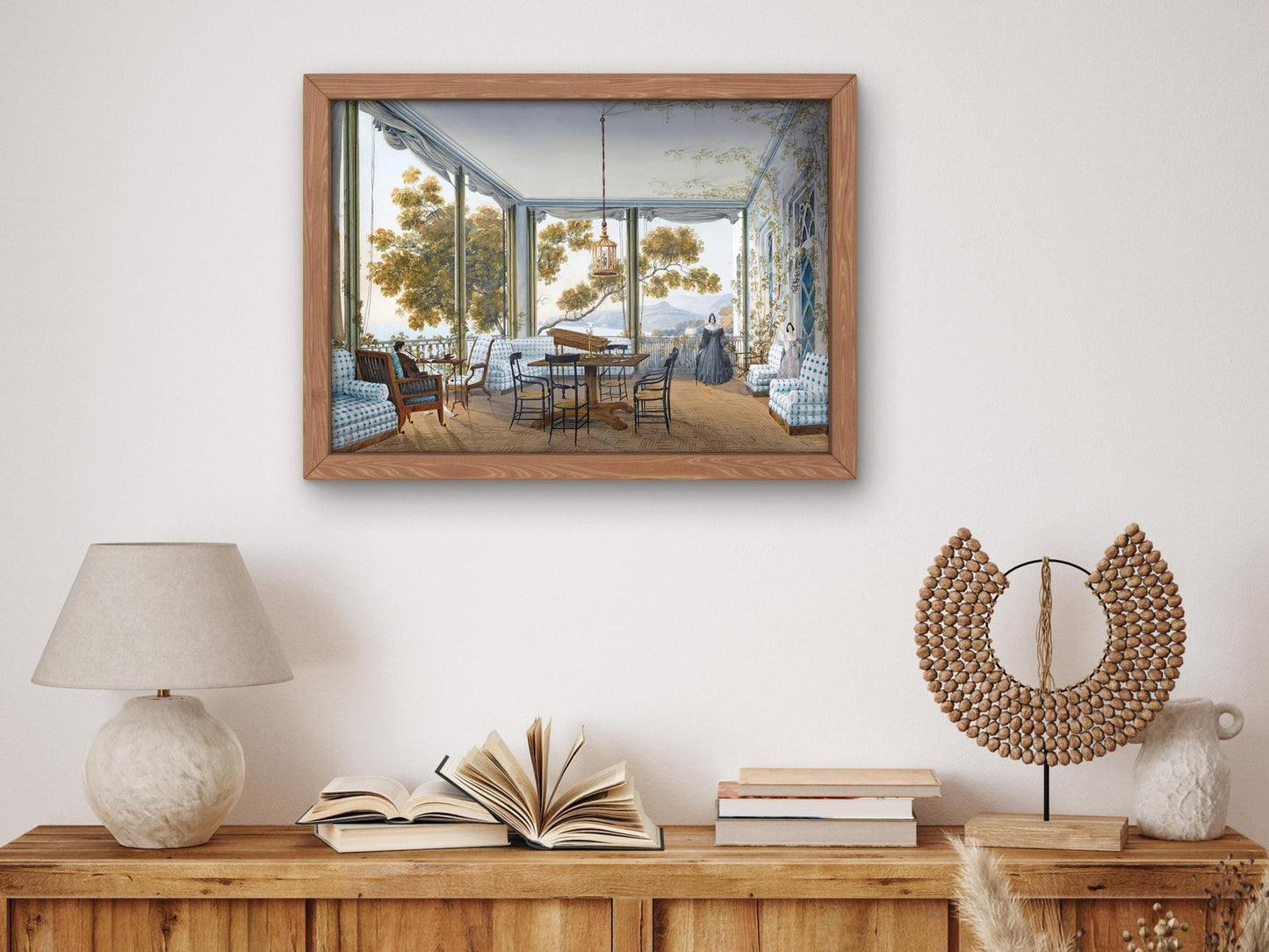 Interior in the Naryshkin Palace of Miskhor by Carlo Bossoli, 1842, Romanticism and Classical Landscapes, fine art print