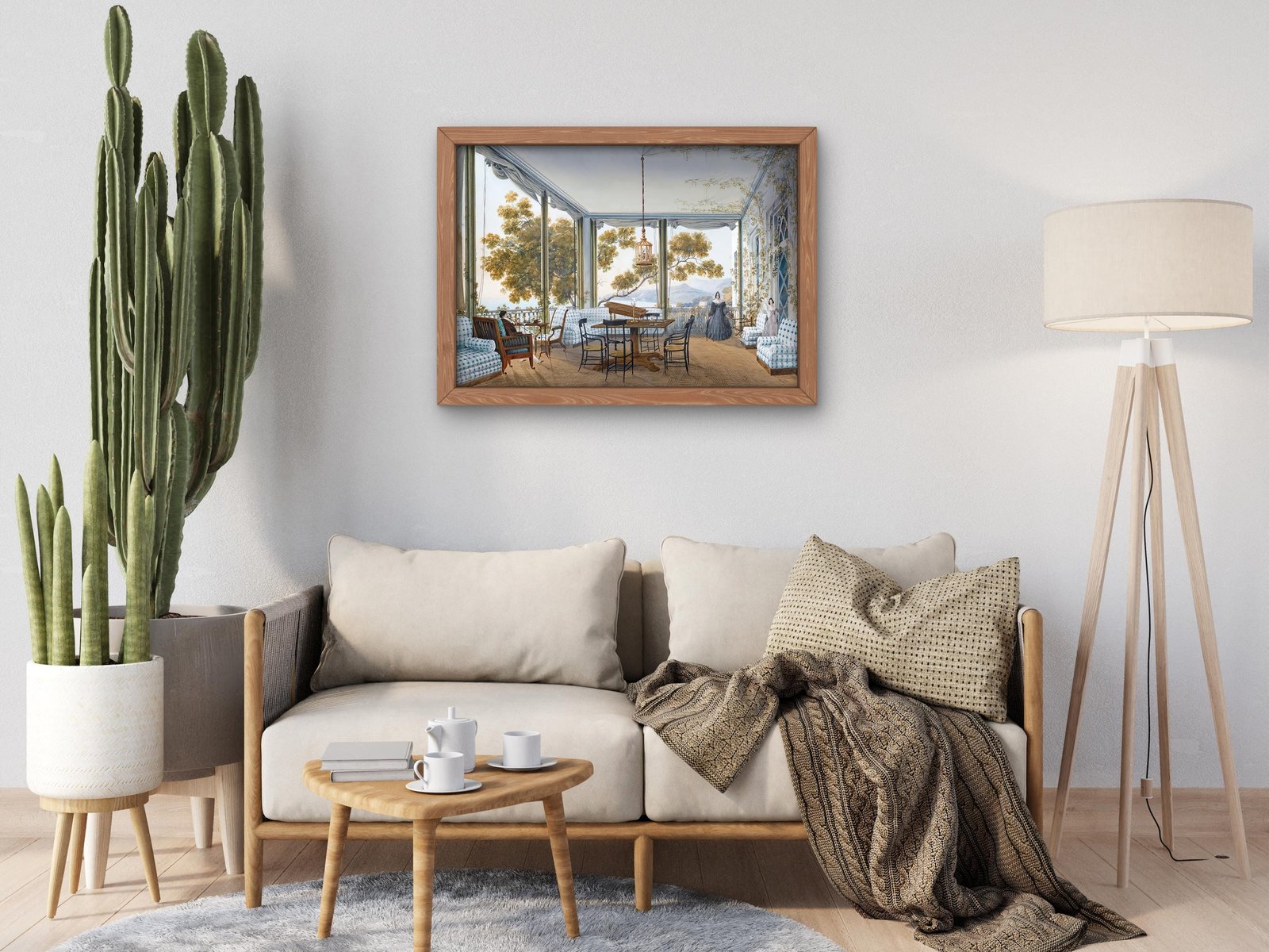 Interior in the Naryshkin Palace of Miskhor by Carlo Bossoli, 1842, Romanticism and Classical Landscapes, fine art print