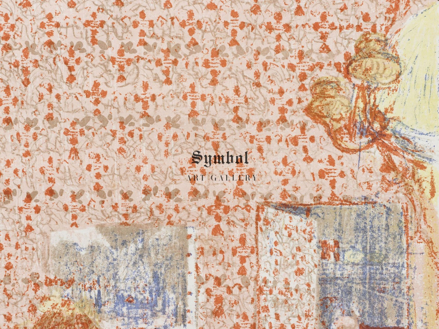 Interior with Pink Wallpaper I by Édouard Vuillard, 1899, Art Nouveau and Belle Époque, fine art print