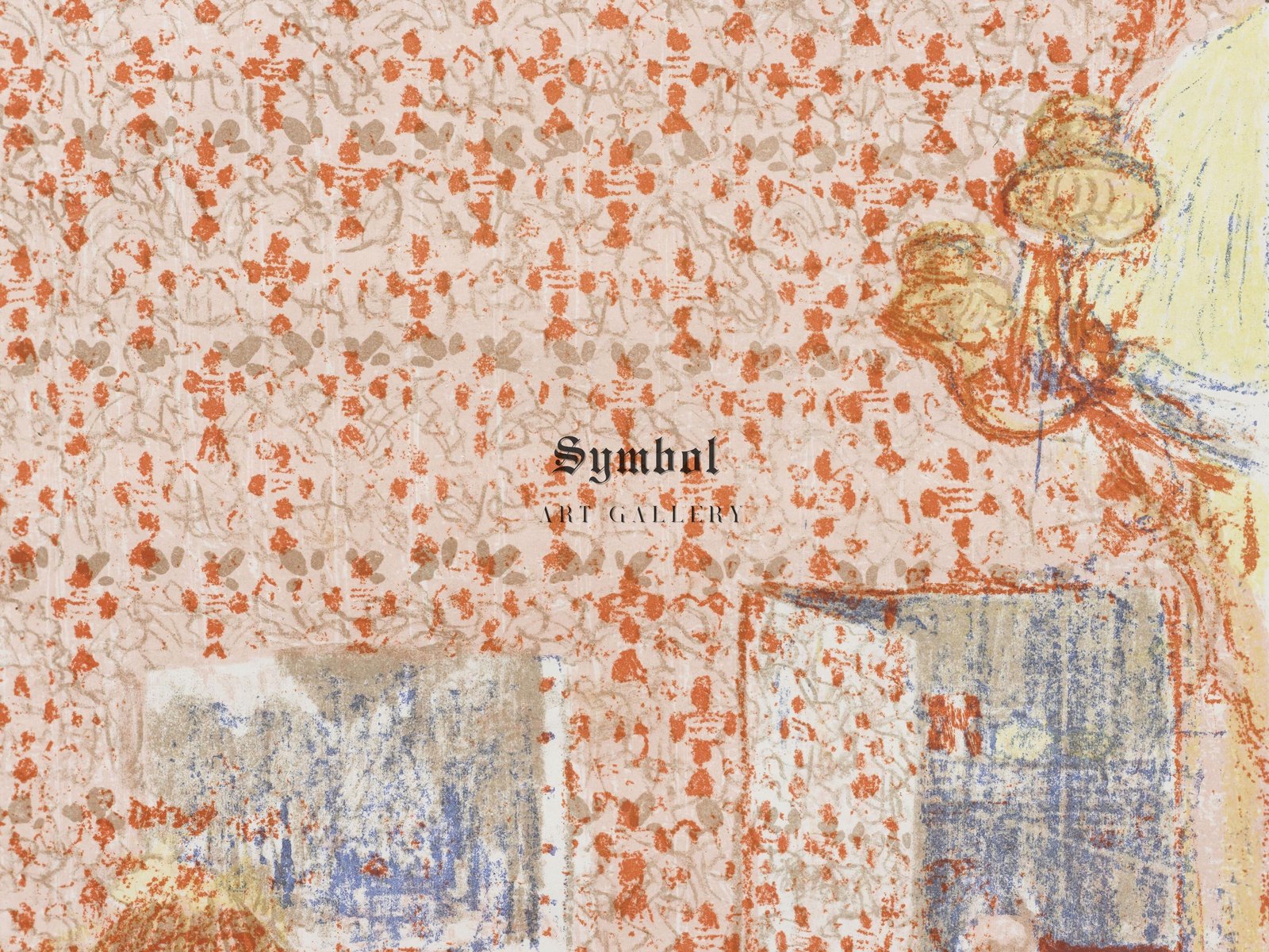 Interior with Pink Wallpaper I by Édouard Vuillard, 1899, Art Nouveau and Belle Époque, fine art print